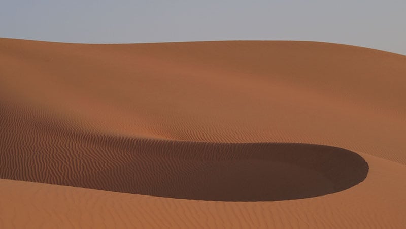 The Oman Empty Quarter - Rub' Al Khalif - wind pocket
