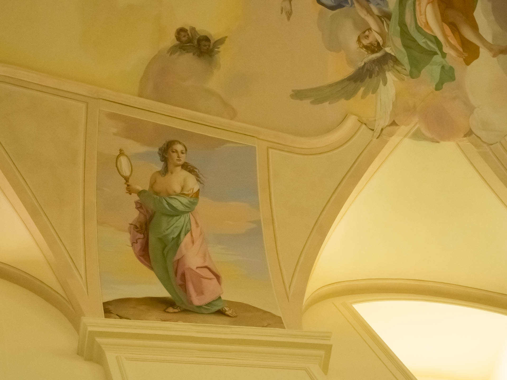 Noto Cathedral frescoes cameo delicacy in hues soft as pastels