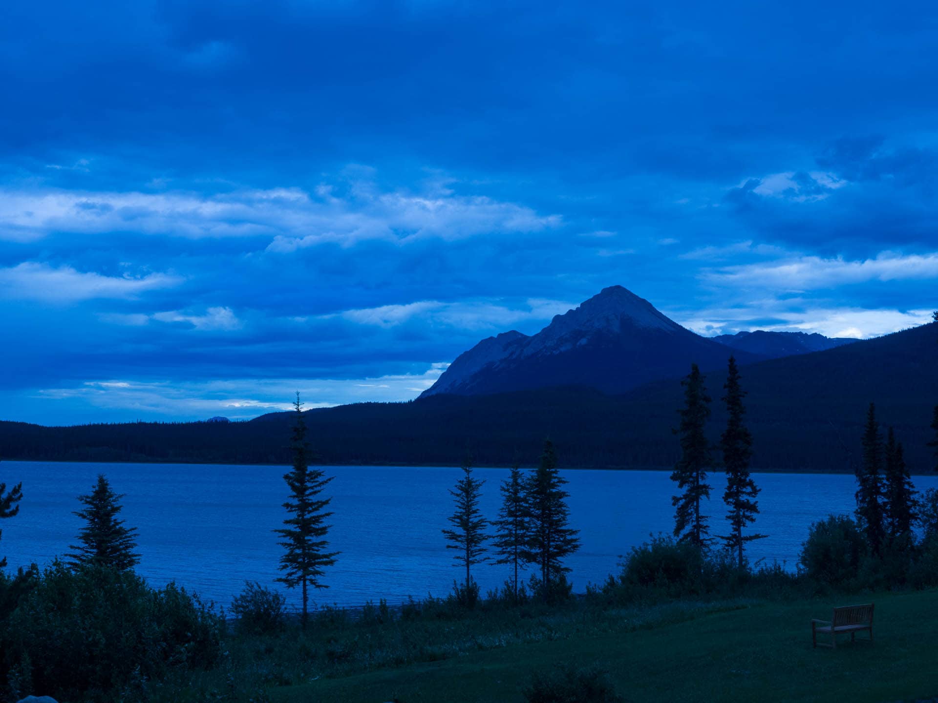 Southern Lakes Resort, Tagish Lake, Yukon, 9:38 pm on the longest day of the year, June 21, 2019