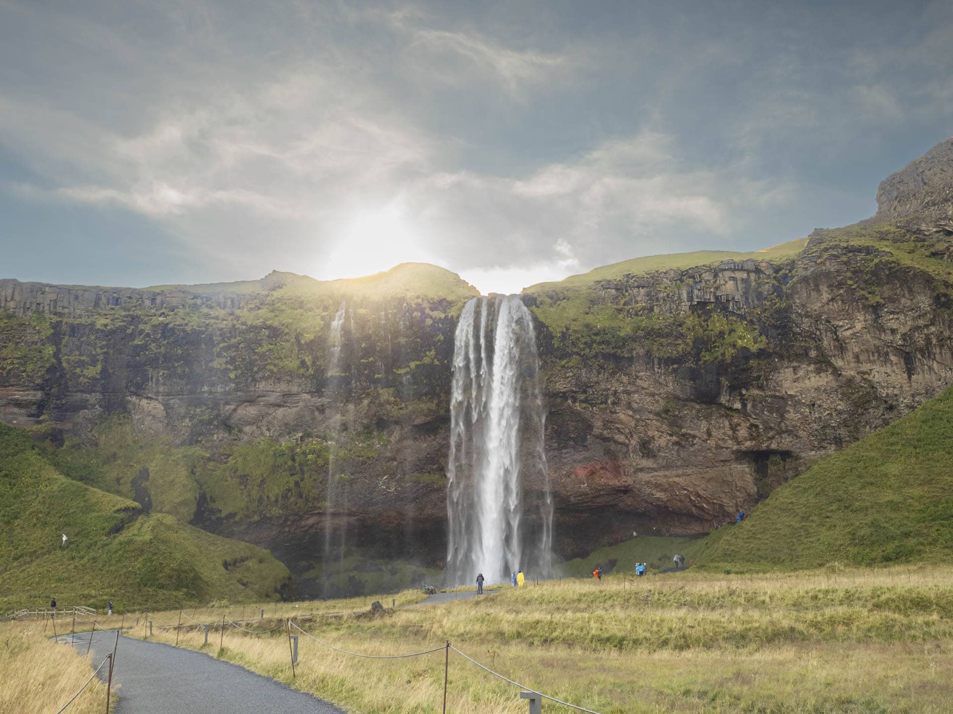 Seljalandfoss, one of the few waterfalls in the world that you can walk behind and fully encircle